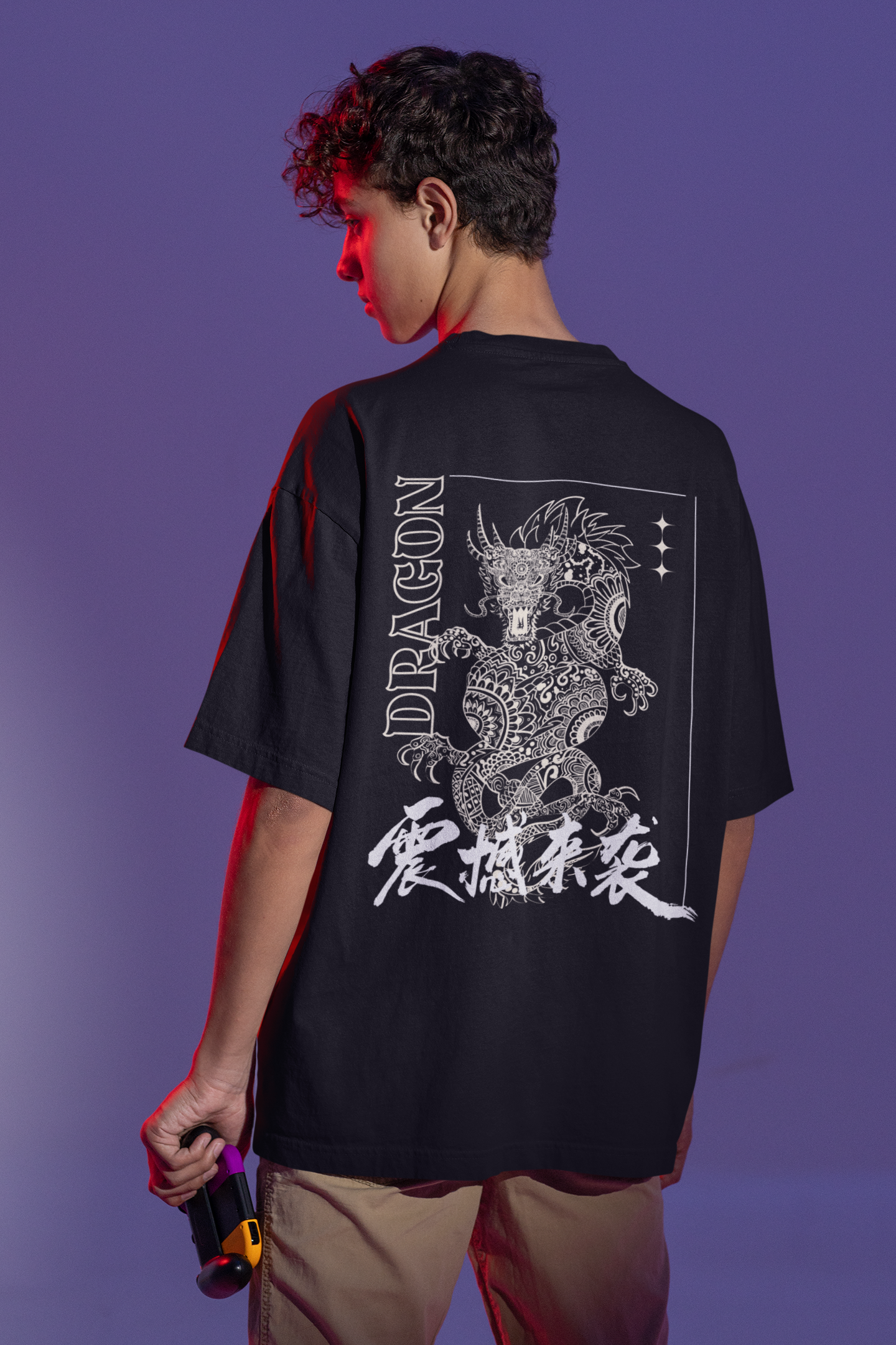 Dragon Terry Oversized Tee | LiveIT