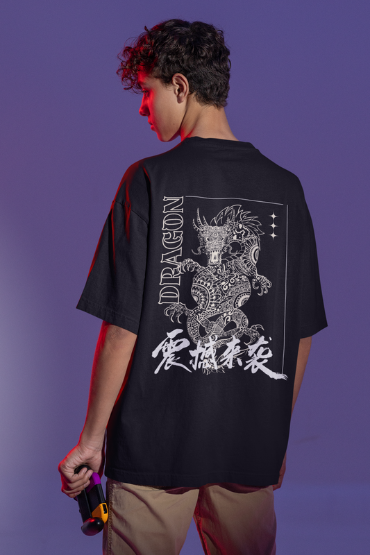 Dragon Terry Oversized Tee | LiveIT